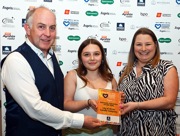 Arran Candle Company wins Business of the Year Award