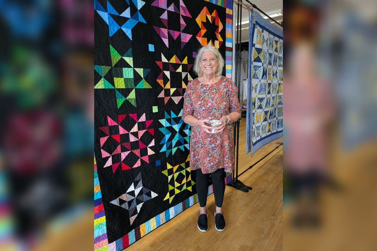 Visitors voted Barbara Gilmour&rsquo;s quilt as the Best in Show. Photograph: Quilt Arran.  