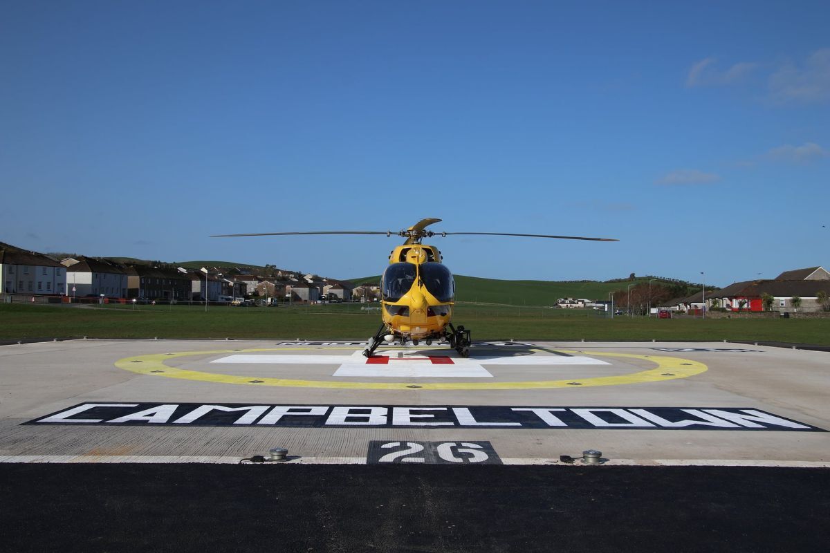 The Robert Black Memorial Helipad has handled more than 500 air ambulance landings since it opened.