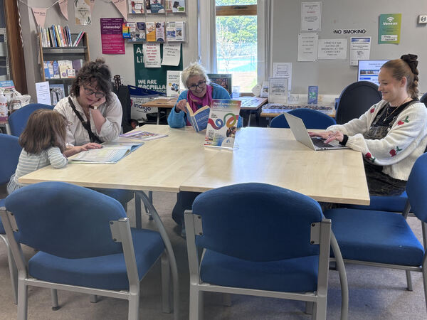 Study space available at Brodick Library