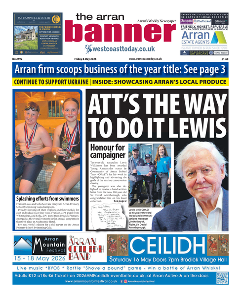 Arran Banner 8th May 2026
