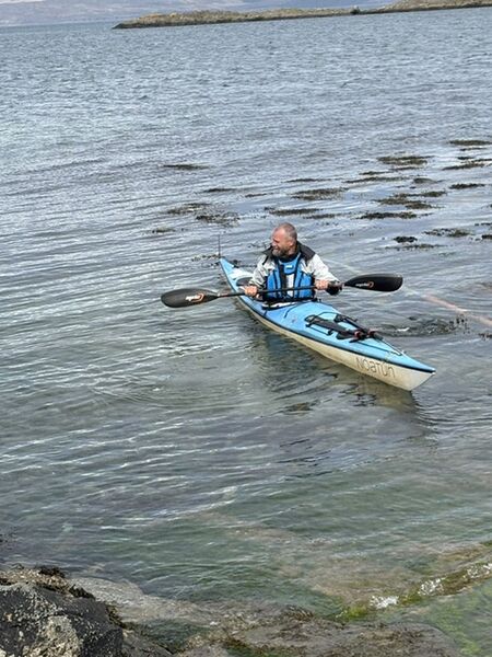 Kayaker stops in Tayvallich on mission to circumnavigate Europe