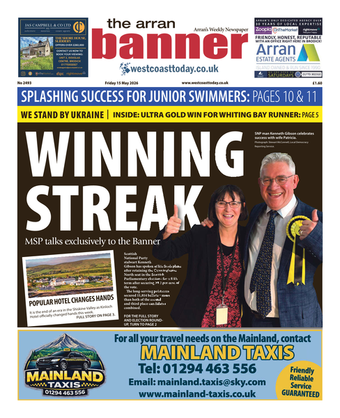 Arran Banner 15 May 2026
