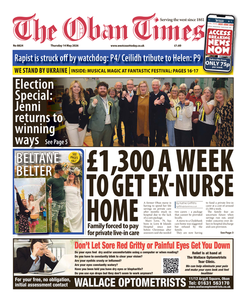 Oban Times 14th May 2026