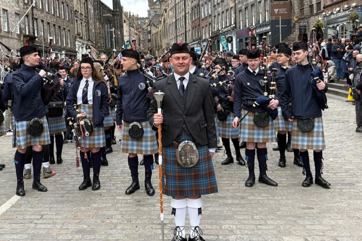 Liam retraces Royal Mile march nearly 20 years after Parliament opening