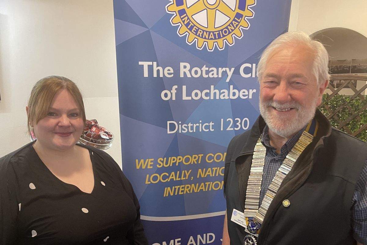 Mandy creates a real buzz at Rotary lunch