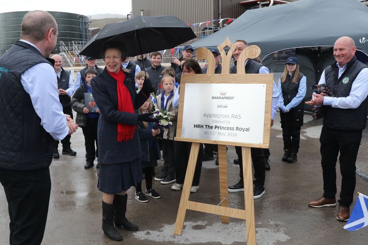 Princess Royal opens multi-million salmon facility near Applecross