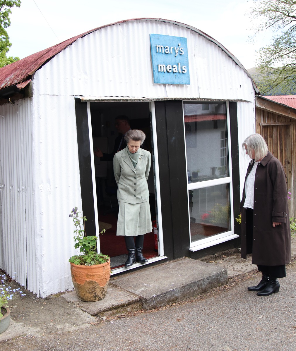 Princess Royal visits home of Mary's Meals