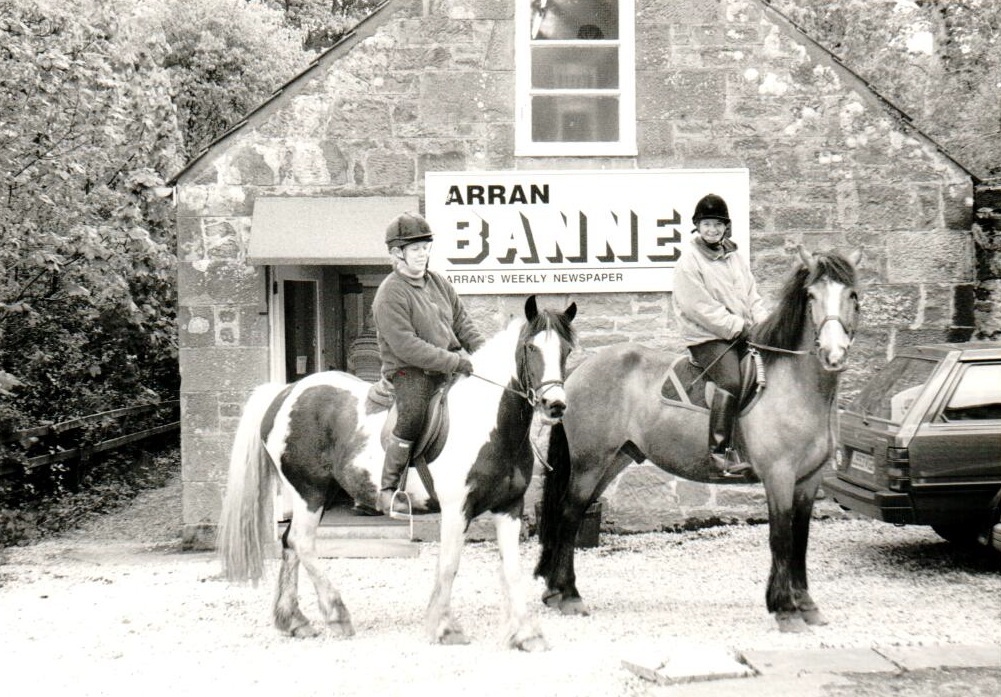 Chloe Gill and Fiona Morris chose a more traditional mode of transport when visiting the Banner office to advertise a car for sale. Chloe Gill and Fiona Morris chose a more traditional mode of transport when visiting the Banner office to advertise a car for sale.
