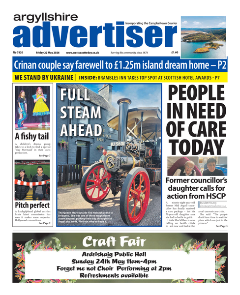 Argyllshire Advertiser 22 May 2026