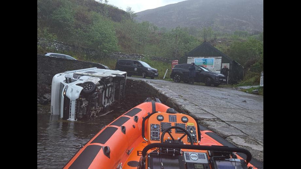 Lifeboat called to rescue campervan fallen into sea off Skye