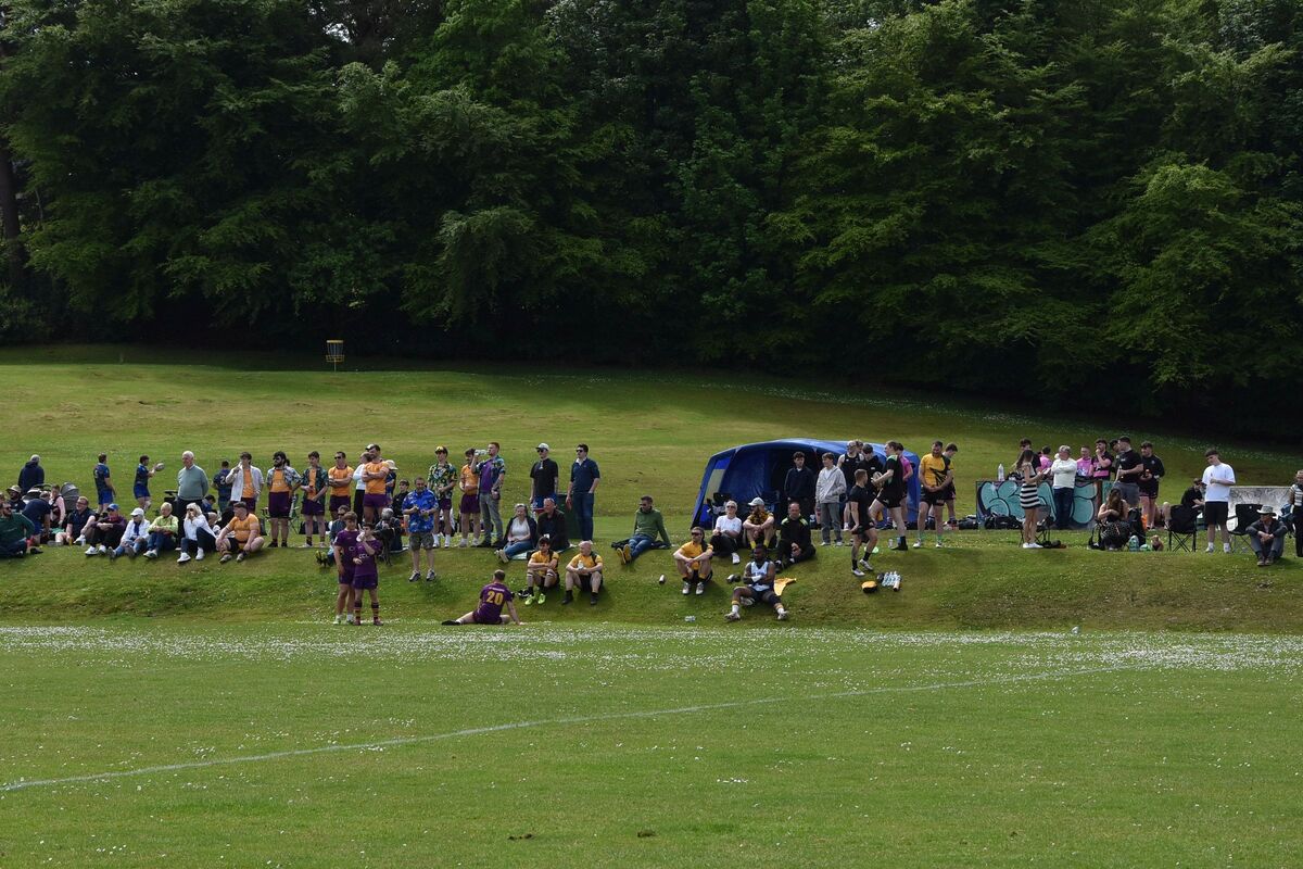 Spectators and supporters lined the Ormidale Park field to cheer on their teams.