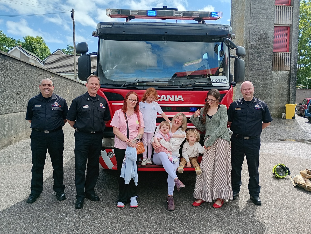 Firefighters welcome youngsters to Lochgilphead station