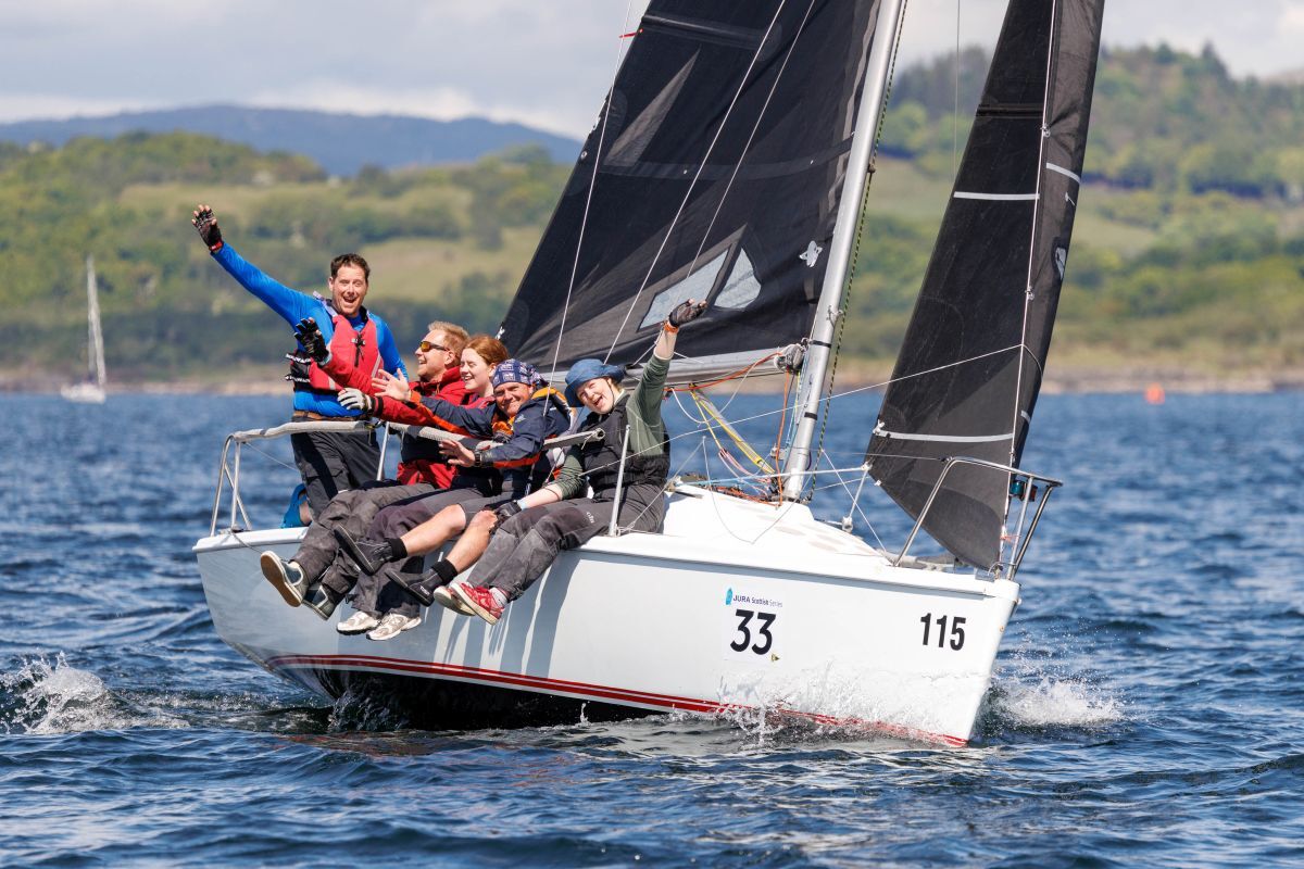 NO A22 Scottish Series 04 26 Craignish crew enjoying the race Andrew WallaceWEB