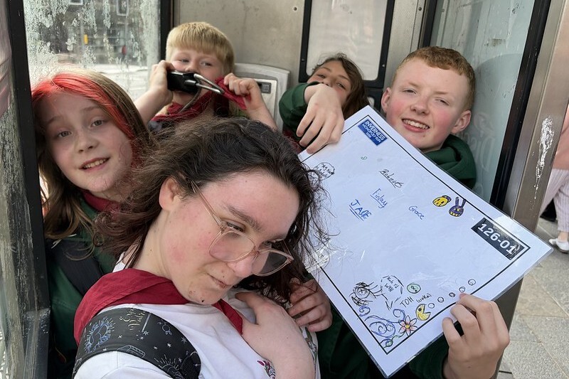 WEB NO F23 4th Lochaber Scouts Ballachulish Inverness Monopoly Run 2026 Laroch phonebox