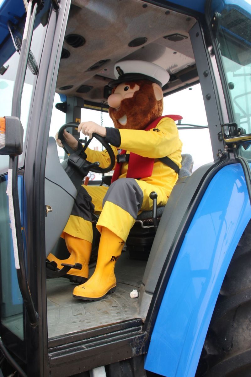 WEB NO F23 Kyle of Lochalsh RNLI Maritime Day 26 Stormy Stan driving the RNLI tractor