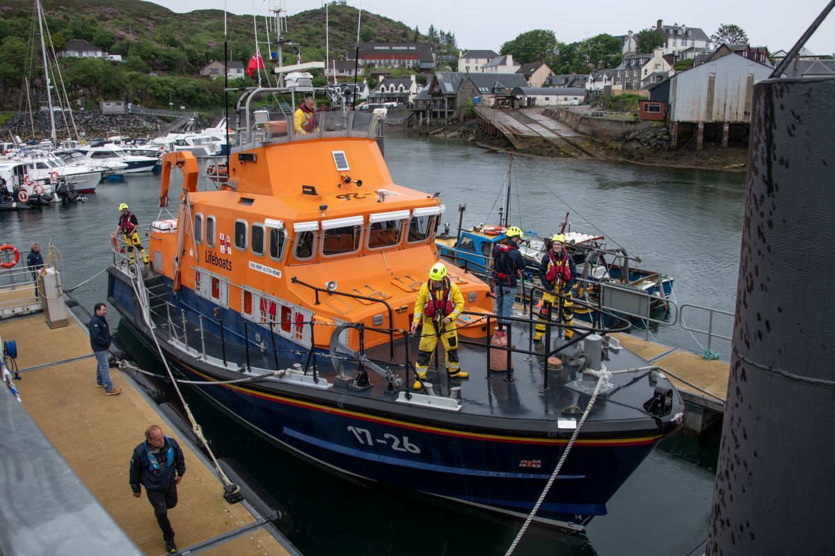 WEB NO F24 Mallaig RNLI Gala Day 26 Tours of the Henry Alston Hewat lifeboat