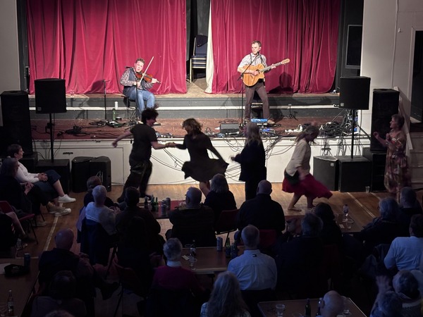Arthur Coates and Kerran Cotterell had the audience dancing with their energetic set.