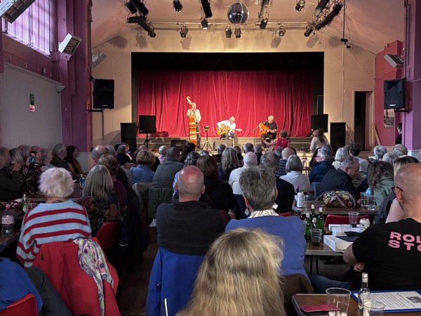 Rose Room musicians entertained with an accomplished jazz set on Saturday night as The New Swing Trio.
