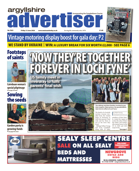 Argyllshire Advertiser 12 June 2026