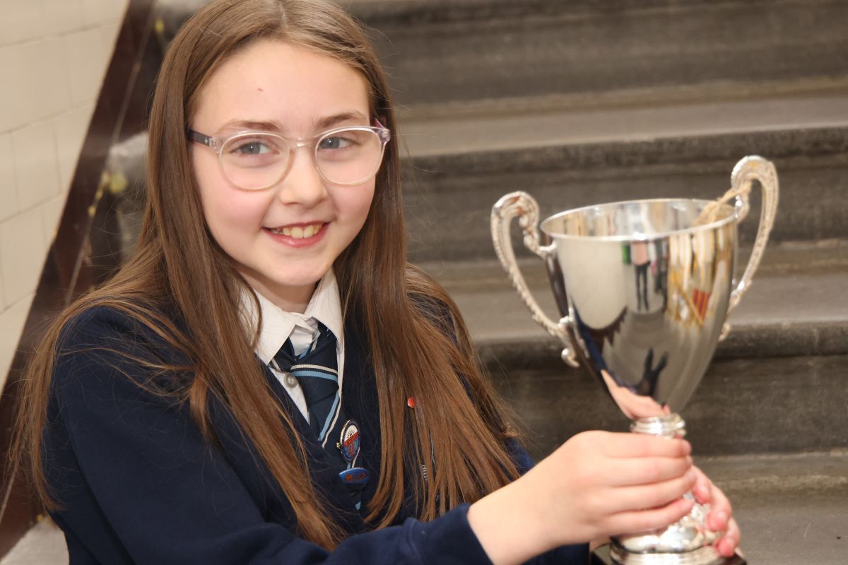 Trophy win for Eve Spreadbury. Photograph: Kevin McGlynn
