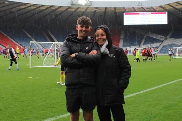 PE teacher Finlay Bainbridge and Active Schools co-ordinator Lindsay Ramsay praised the players for their efforts.