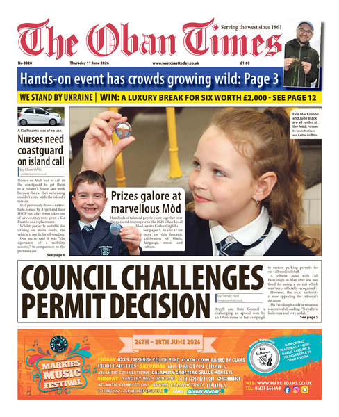 Oban Times 11th June 2026