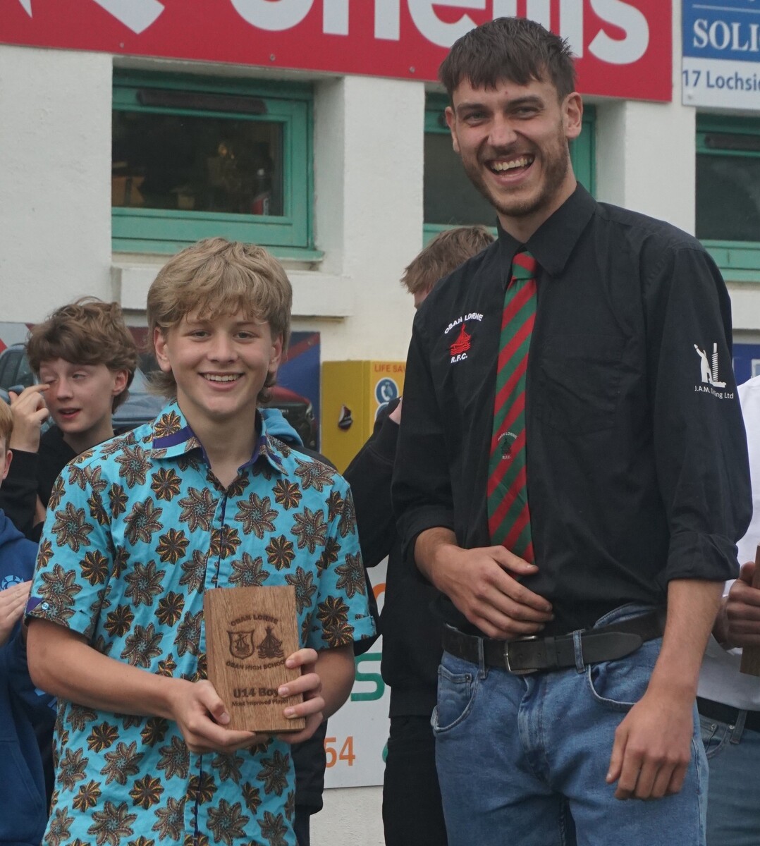 Oban Lorne RFC celebrates young rugby stars at awards night