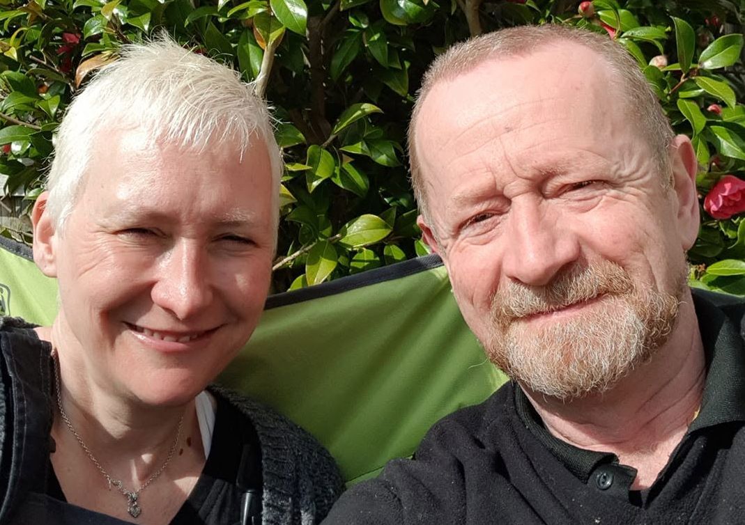Louise and John Murphy together. Louise is praying for his safe return from the Congo. Photograph: Louise Murphy