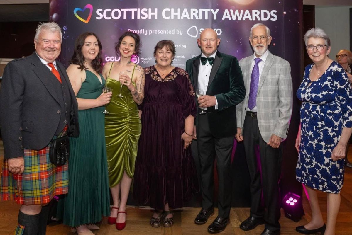 Trustees of Luing Community Trust at the awards.
