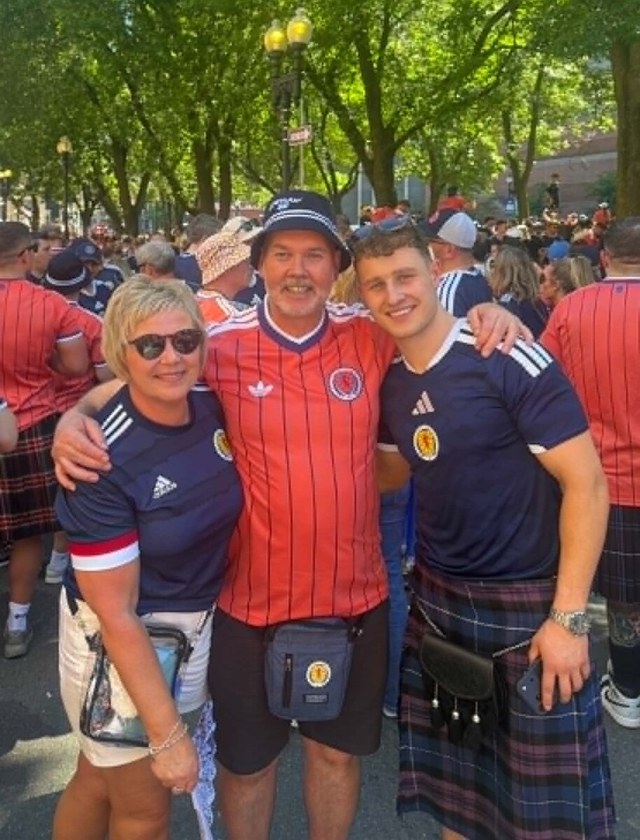 David, Jean and Lorne Paterson enjoying the World Cup atmosphere in Boston.