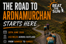 Cyclists take on 233-mile challenge across Scotland to Beat the Sun