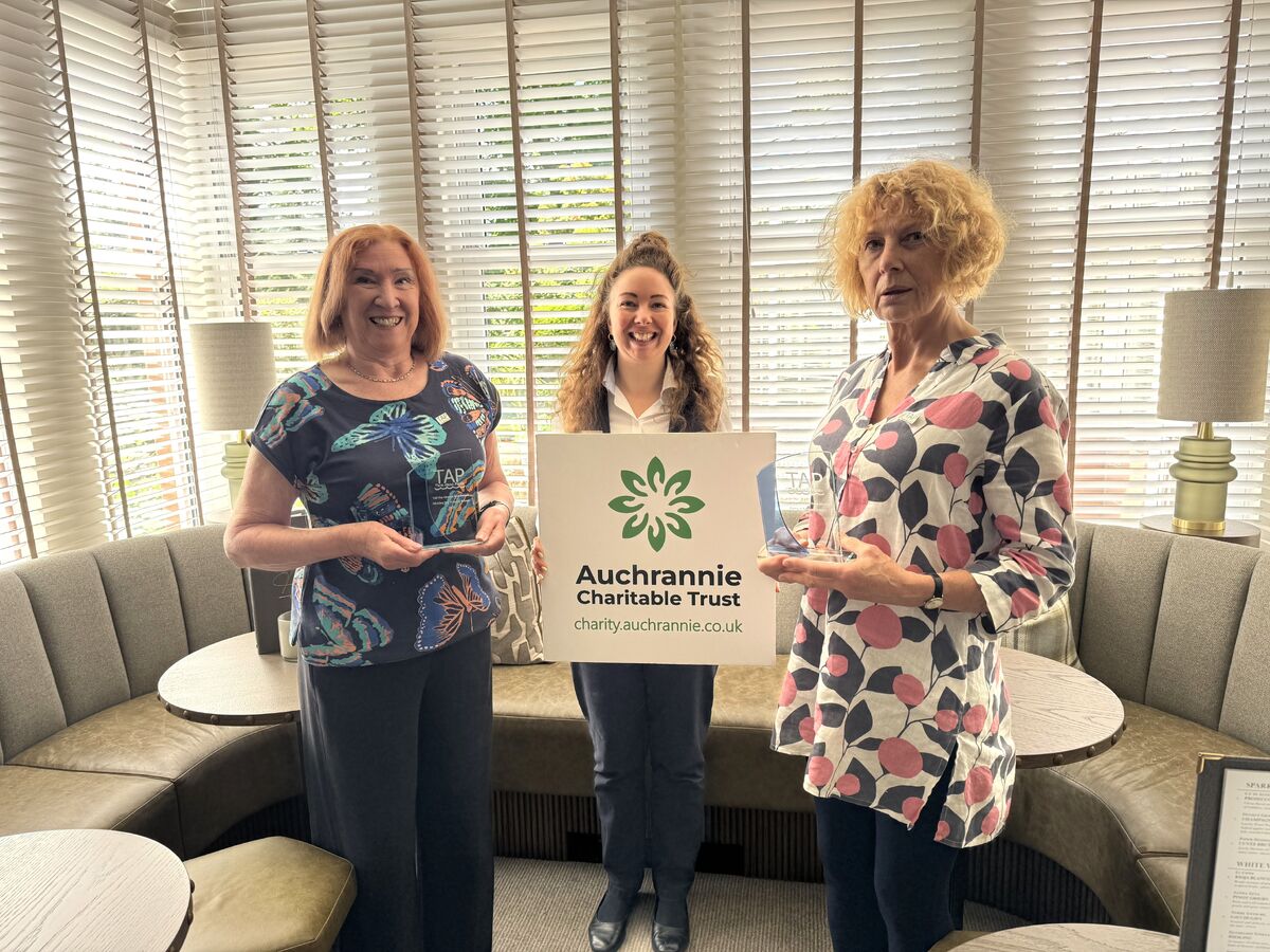 Karen Watson and Helen How of TAP with Auchrannie’s Arianne Winslow. Photograph: TAP.