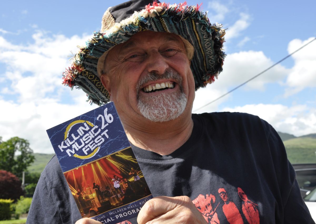 Ian Wormald from Edinburgh was one of 600 KMF revellers happy to see the festival back.