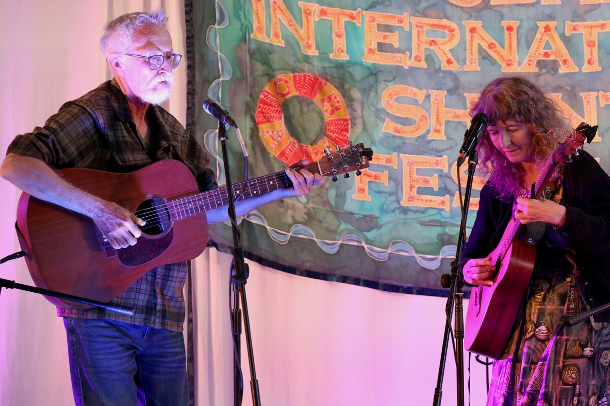 Husband and wife duo Sea Swallow from Glasgow and South Australia. Photograph: Kevin McGlynn