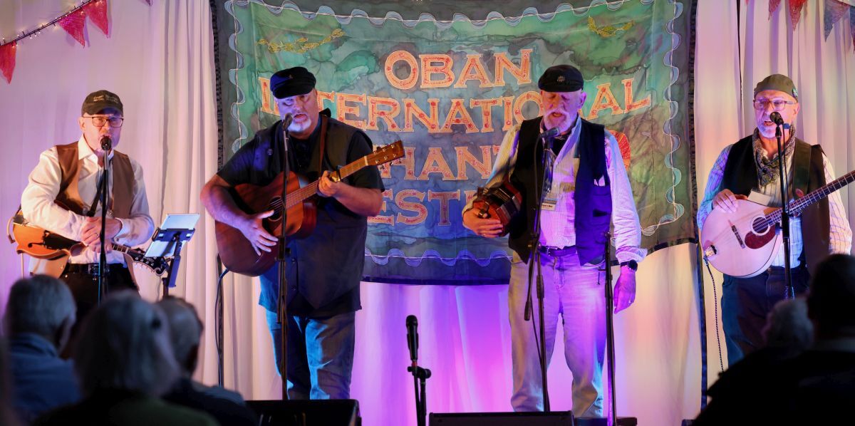 Morgans Men in concert at the Argyllshire Gathering Halls. Photograph: Kevin McGlynn Morgans Men in concert at the Argyllshire Gathering Halls. Photograph: Kevin McGlynn
