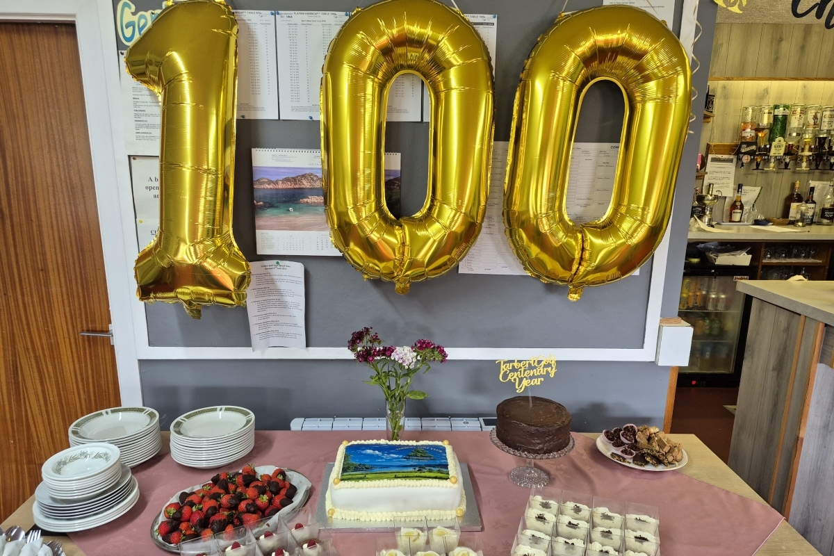 Tarbert Golf Club celebrated Glenralloch's 100th year with a tournament and clubhouse party. Tarbert Golf Club celebrated Glenralloch's 100th year with a tournament and clubhouse party.