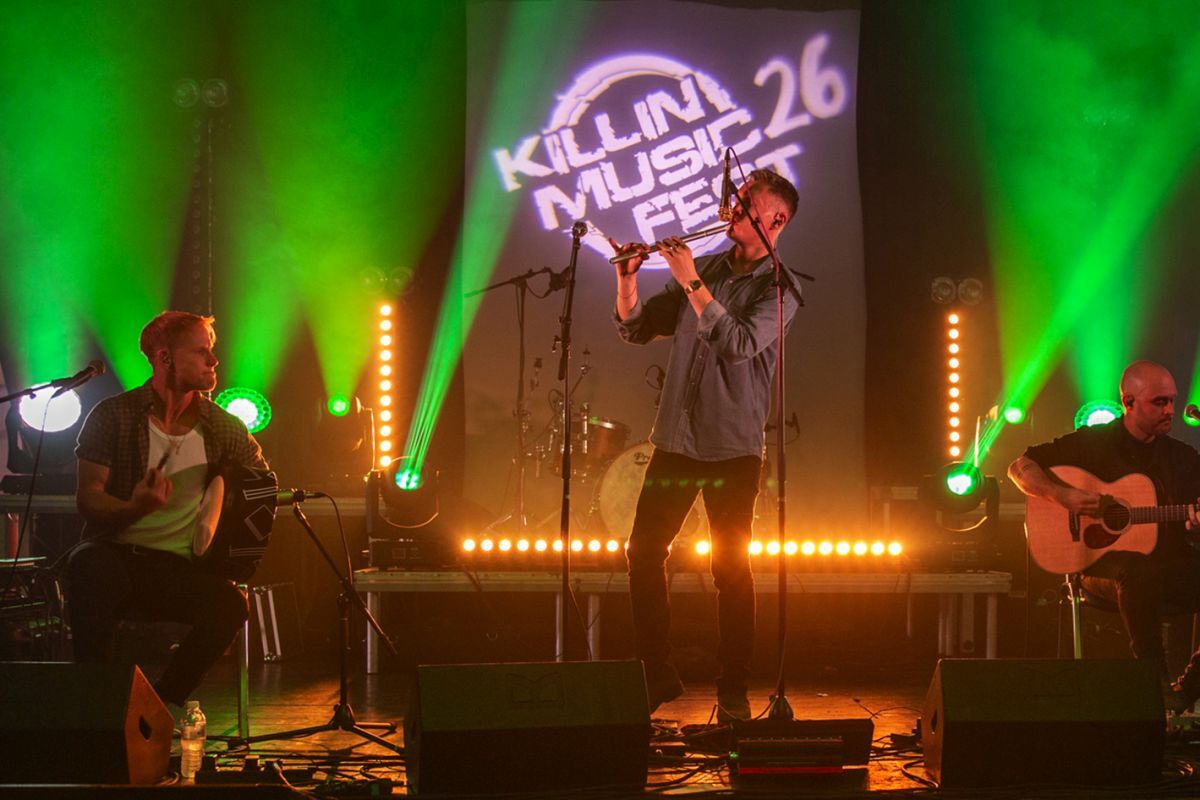 Project Smok on stage at Killin Music Fest. Photograph: Ron Allner