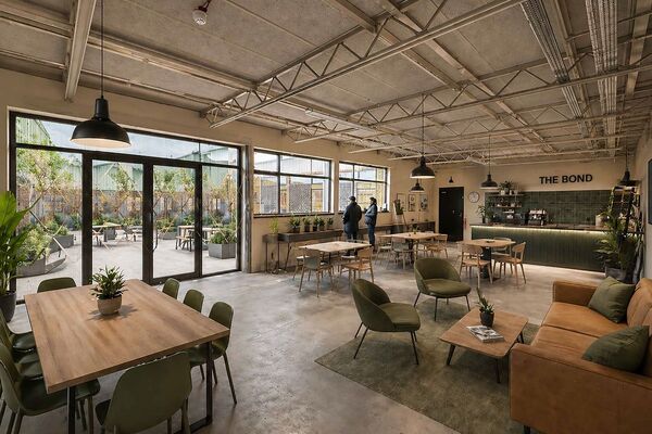 An artist’s impression of the café planned as part of Campbeltown Bond’s visitor destination.