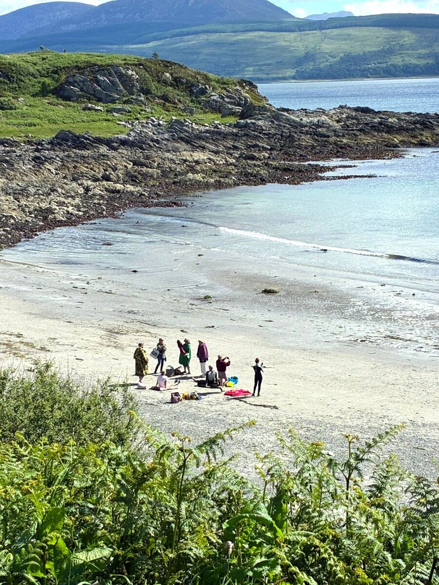 Port Righ provided a spectacular setting for several of the festival’s outdoor events. Photograph: Kyle King. Port Righ provided a spectacular setting for several of the festival’s outdoor events. Photograph: Kyle King.