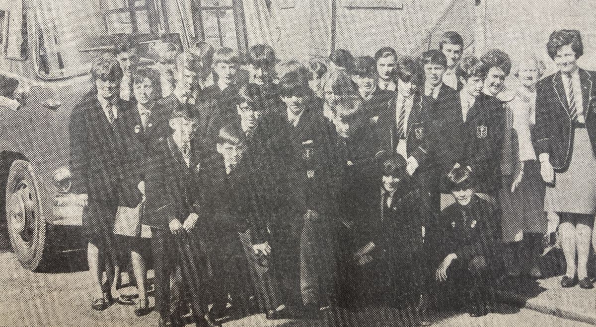 1966: Campbeltown Grammar School pupils set off for Germany.
