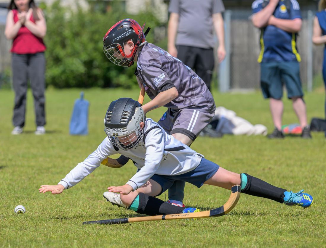 WEB NO F26 Fraser MacPhee Shinty Tournament 26 BSGLA v Lovat action PH