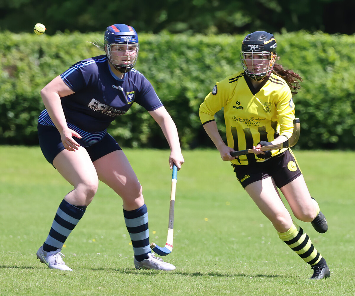 no t26 Catrin MacLeod (BAD) Katie MacKay (INV) focus on a high ball