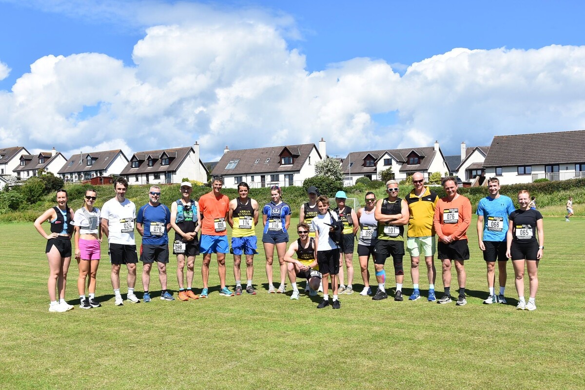 A total of 17 local runners took part in this year’s Shiskine Valley Half Marathon.