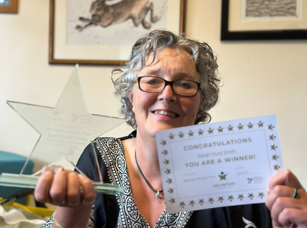 Award-winning volunteer with MS says charity gave her 'purpose'