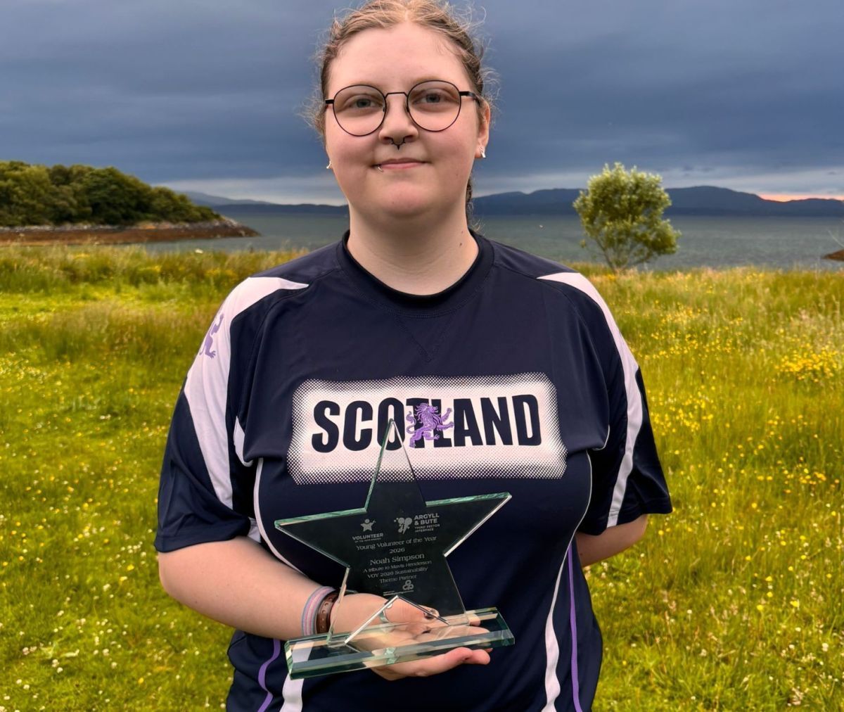Noah Simpson received the accolade of being young volunteer of the year. Photograph: Lauren Martin