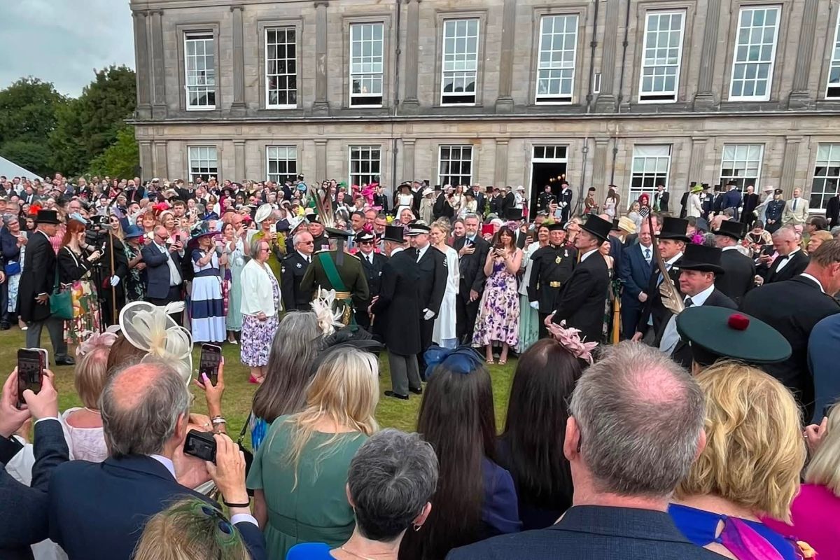 Holyrood Palace garden party celebrating the work of charities across the country including Oban's Re_Store. Photograph: Louise Murphy