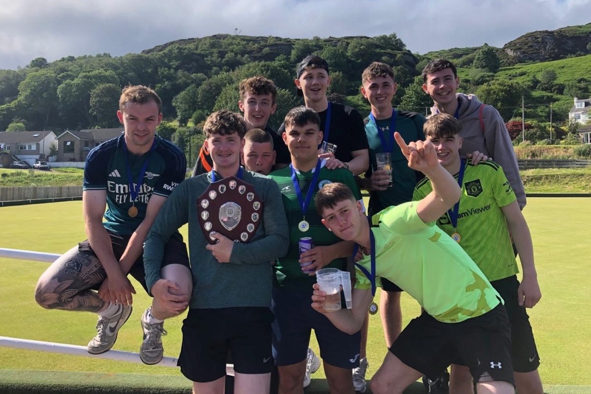 The 2026 winners of the Duncan TT MacDougall Memorial Shield , the young Dookers. Photograph: Bruce MacNab