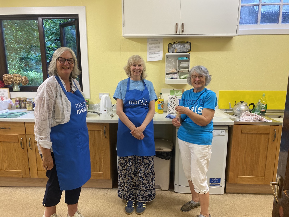 Some of the many Mary’s Meals volunteers that help make the event such a success each year.