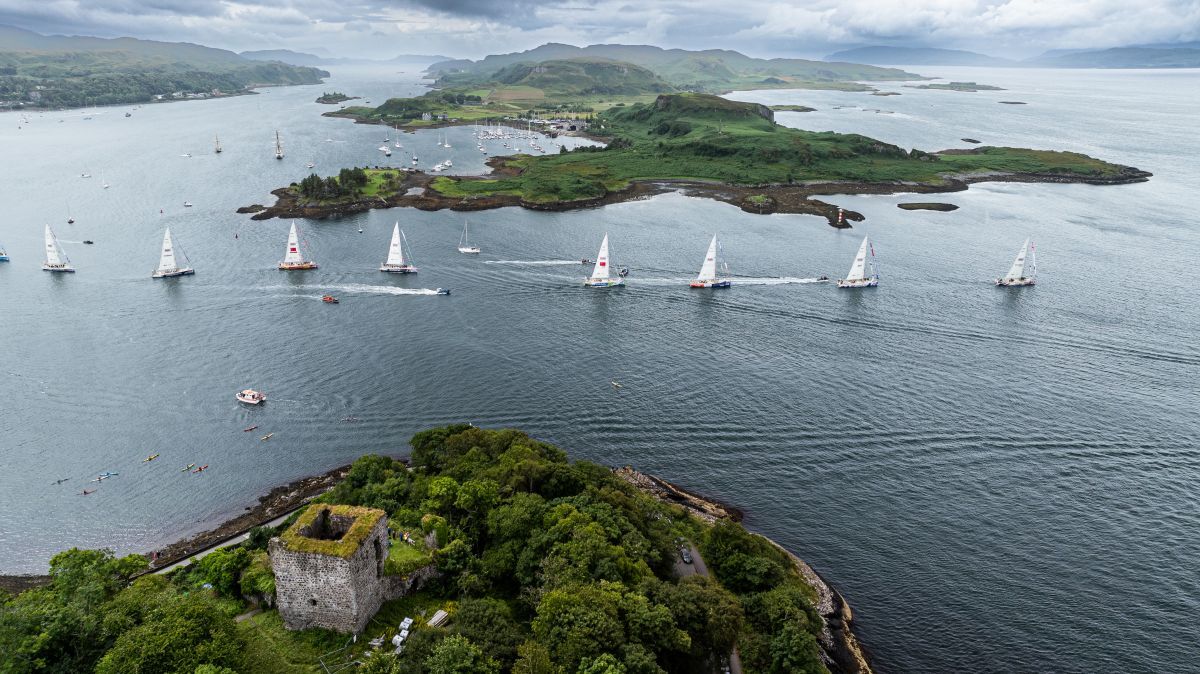 Global yacht race heading for Oban today, blessed by good weather